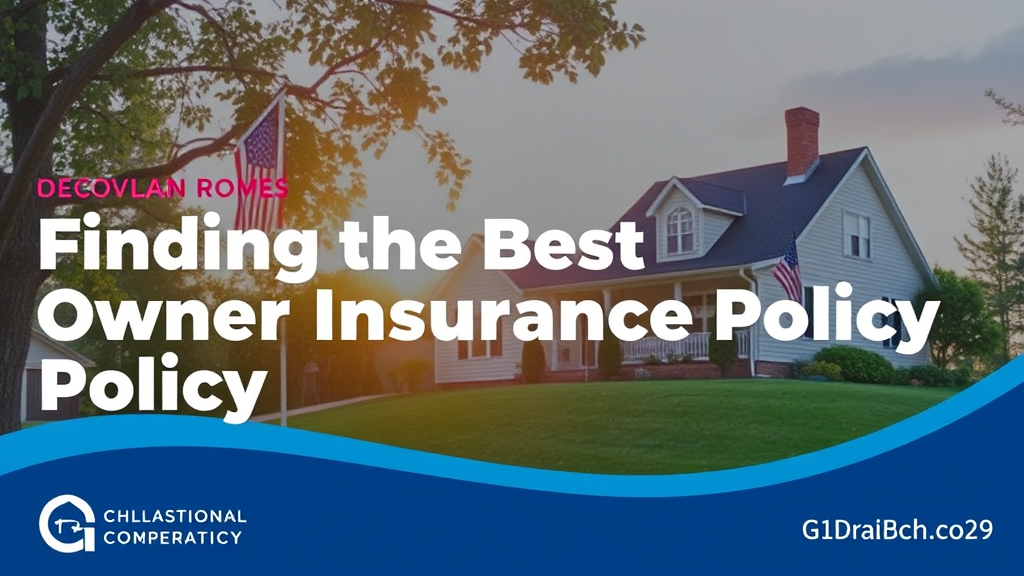 Home Owners Insurance: Your 2025 Guide to 7 Smart Savings 2 Finding the Best Home Owners Insurance Policy